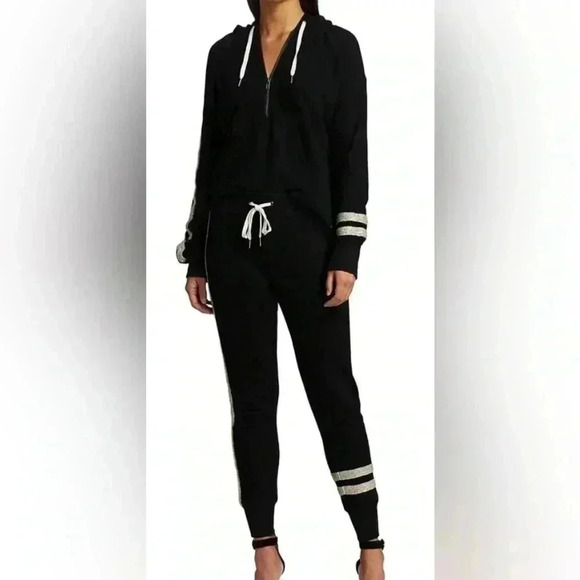 n:philanthropy | Hickory Hooded Metallic Stripe Sweatshirt (S) - Picture 5 of 6